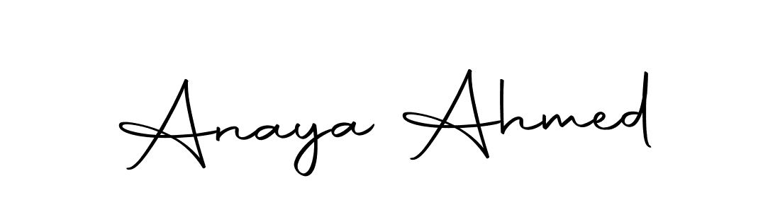 How to make Anaya Ahmed signature? Autography-DOLnW is a professional autograph style. Create handwritten signature for Anaya Ahmed name. Anaya Ahmed signature style 10 images and pictures png