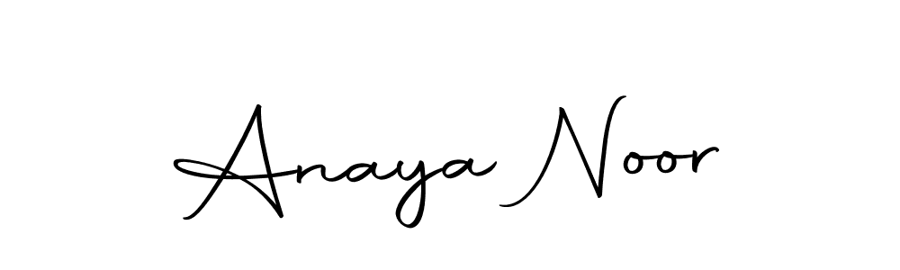 Use a signature maker to create a handwritten signature online. With this signature software, you can design (Autography-DOLnW) your own signature for name Anaya Noor. Anaya Noor signature style 10 images and pictures png