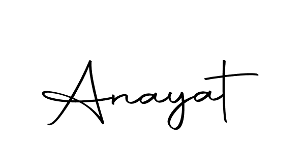 Design your own signature with our free online signature maker. With this signature software, you can create a handwritten (Autography-DOLnW) signature for name Anayat. Anayat signature style 10 images and pictures png