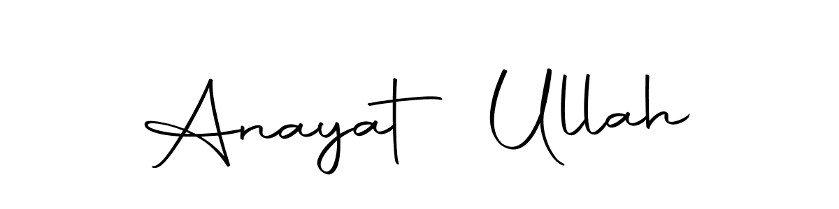 Create a beautiful signature design for name Anayat Ullah. With this signature (Autography-DOLnW) fonts, you can make a handwritten signature for free. Anayat Ullah signature style 10 images and pictures png