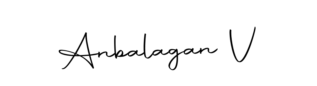 You can use this online signature creator to create a handwritten signature for the name Anbalagan V. This is the best online autograph maker. Anbalagan V signature style 10 images and pictures png