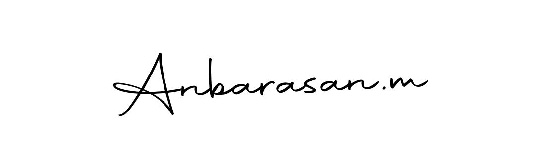 Use a signature maker to create a handwritten signature online. With this signature software, you can design (Autography-DOLnW) your own signature for name Anbarasan.m. Anbarasan.m signature style 10 images and pictures png