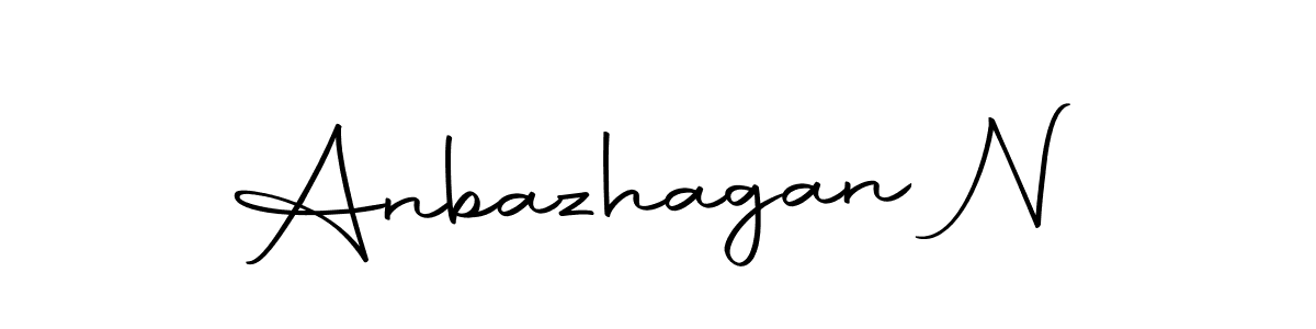 Create a beautiful signature design for name Anbazhagan N. With this signature (Autography-DOLnW) fonts, you can make a handwritten signature for free. Anbazhagan N signature style 10 images and pictures png