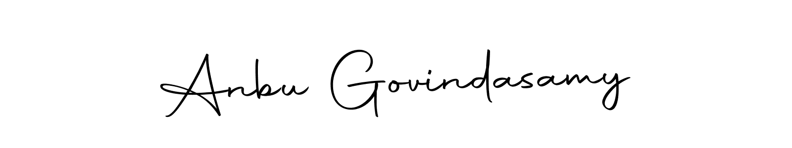 How to make Anbu Govindasamy name signature. Use Autography-DOLnW style for creating short signs online. This is the latest handwritten sign. Anbu Govindasamy signature style 10 images and pictures png
