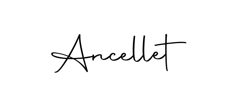 Make a beautiful signature design for name Ancellet. With this signature (Autography-DOLnW) style, you can create a handwritten signature for free. Ancellet signature style 10 images and pictures png