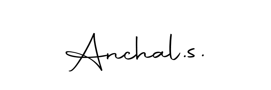 You should practise on your own different ways (Autography-DOLnW) to write your name (Anchal.s.) in signature. don't let someone else do it for you. Anchal.s. signature style 10 images and pictures png