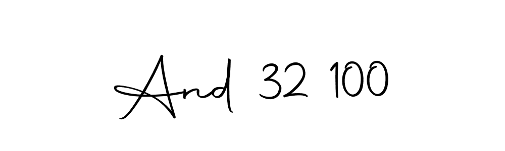 How to make And 32 100 signature? Autography-DOLnW is a professional autograph style. Create handwritten signature for And 32 100 name. And 32 100 signature style 10 images and pictures png