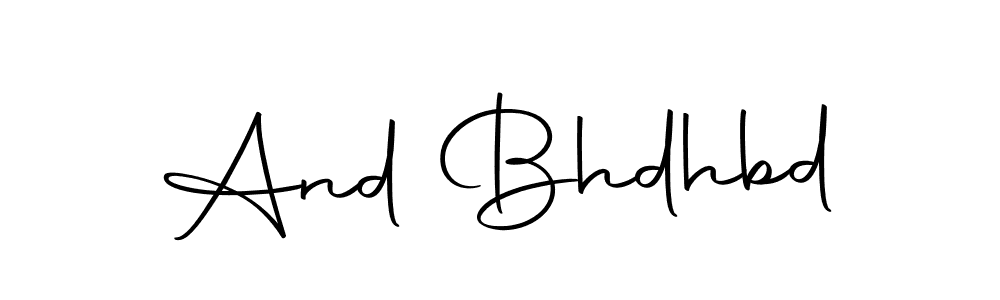 You can use this online signature creator to create a handwritten signature for the name And Bhdhbd. This is the best online autograph maker. And Bhdhbd signature style 10 images and pictures png