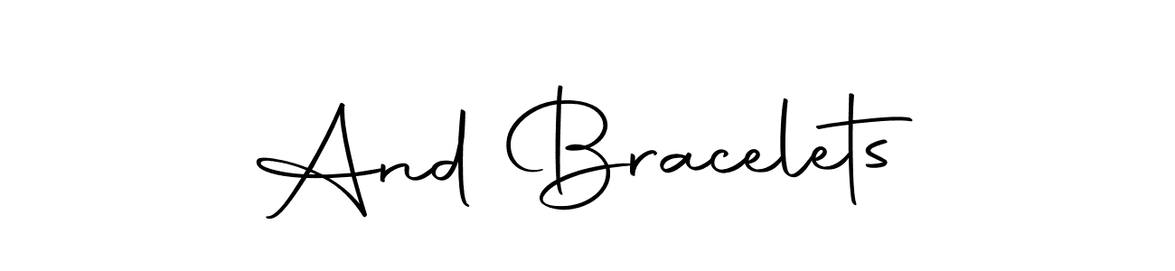 Create a beautiful signature design for name And Bracelets. With this signature (Autography-DOLnW) fonts, you can make a handwritten signature for free. And Bracelets signature style 10 images and pictures png