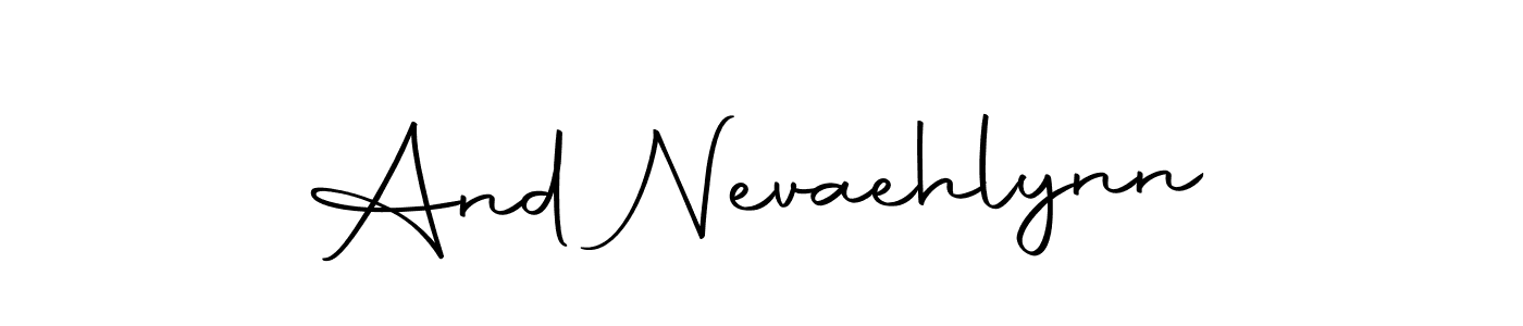 Use a signature maker to create a handwritten signature online. With this signature software, you can design (Autography-DOLnW) your own signature for name And Nevaehlynn. And Nevaehlynn signature style 10 images and pictures png