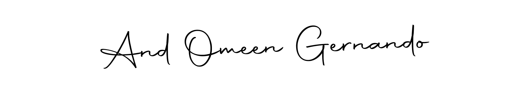 Also we have And Omeen Gernando name is the best signature style. Create professional handwritten signature collection using Autography-DOLnW autograph style. And Omeen Gernando signature style 10 images and pictures png