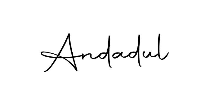 Create a beautiful signature design for name Andadul. With this signature (Autography-DOLnW) fonts, you can make a handwritten signature for free. Andadul signature style 10 images and pictures png