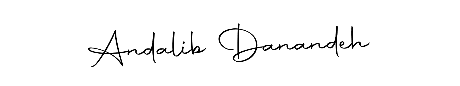 Similarly Autography-DOLnW is the best handwritten signature design. Signature creator online .You can use it as an online autograph creator for name Andalib Danandeh. Andalib Danandeh signature style 10 images and pictures png