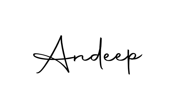 Design your own signature with our free online signature maker. With this signature software, you can create a handwritten (Autography-DOLnW) signature for name Andeep. Andeep signature style 10 images and pictures png