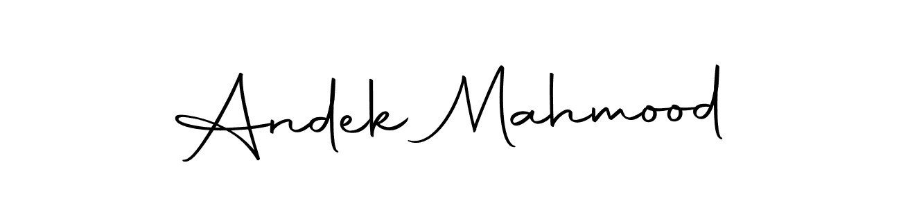 Also we have Andek Mahmood name is the best signature style. Create professional handwritten signature collection using Autography-DOLnW autograph style. Andek Mahmood signature style 10 images and pictures png