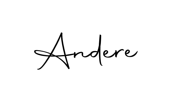 Similarly Autography-DOLnW is the best handwritten signature design. Signature creator online .You can use it as an online autograph creator for name Andere. Andere signature style 10 images and pictures png