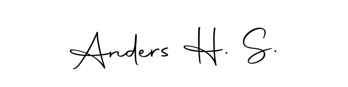 This is the best signature style for the Anders H. S. name. Also you like these signature font (Autography-DOLnW). Mix name signature. Anders H. S. signature style 10 images and pictures png