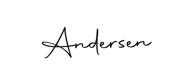 How to make Andersen name signature. Use Autography-DOLnW style for creating short signs online. This is the latest handwritten sign. Andersen signature style 10 images and pictures png