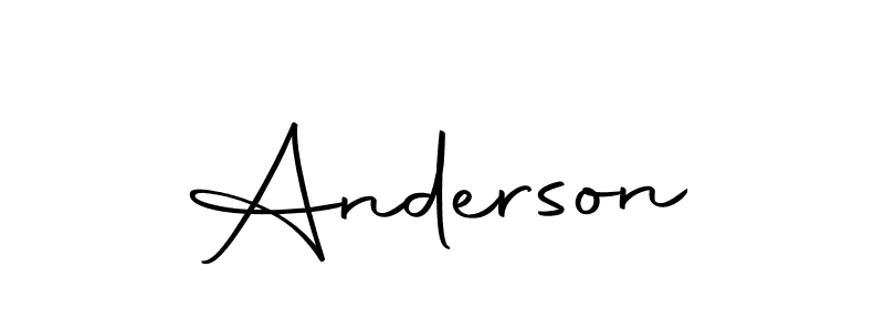 Design your own signature with our free online signature maker. With this signature software, you can create a handwritten (Autography-DOLnW) signature for name Anderson. Anderson signature style 10 images and pictures png
