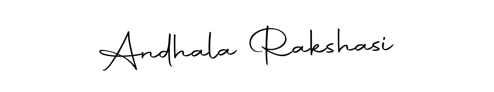 Use a signature maker to create a handwritten signature online. With this signature software, you can design (Autography-DOLnW) your own signature for name Andhala Rakshasi. Andhala Rakshasi signature style 10 images and pictures png