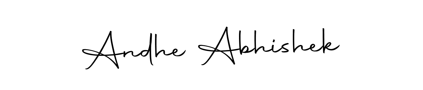 It looks lik you need a new signature style for name Andhe Abhishek. Design unique handwritten (Autography-DOLnW) signature with our free signature maker in just a few clicks. Andhe Abhishek signature style 10 images and pictures png