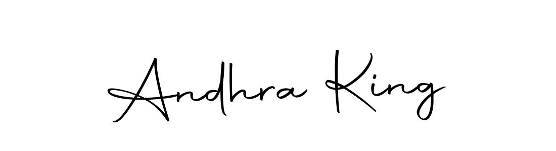 Make a beautiful signature design for name Andhra King. With this signature (Autography-DOLnW) style, you can create a handwritten signature for free. Andhra King signature style 10 images and pictures png