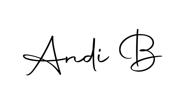 Andi B stylish signature style. Best Handwritten Sign (Autography-DOLnW) for my name. Handwritten Signature Collection Ideas for my name Andi B. Andi B signature style 10 images and pictures png