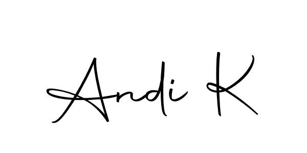 How to Draw Andi K signature style? Autography-DOLnW is a latest design signature styles for name Andi K. Andi K signature style 10 images and pictures png