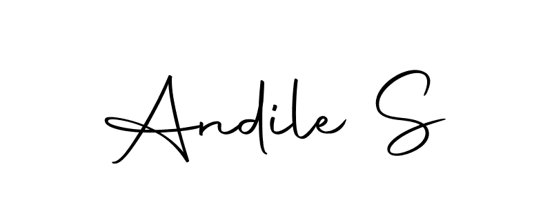Also we have Andile S name is the best signature style. Create professional handwritten signature collection using Autography-DOLnW autograph style. Andile S signature style 10 images and pictures png