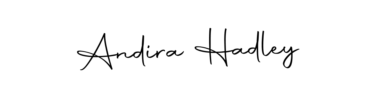 Use a signature maker to create a handwritten signature online. With this signature software, you can design (Autography-DOLnW) your own signature for name Andira Hadley. Andira Hadley signature style 10 images and pictures png