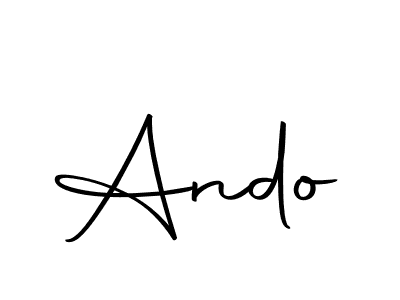 Ando stylish signature style. Best Handwritten Sign (Autography-DOLnW) for my name. Handwritten Signature Collection Ideas for my name Ando. Ando signature style 10 images and pictures png