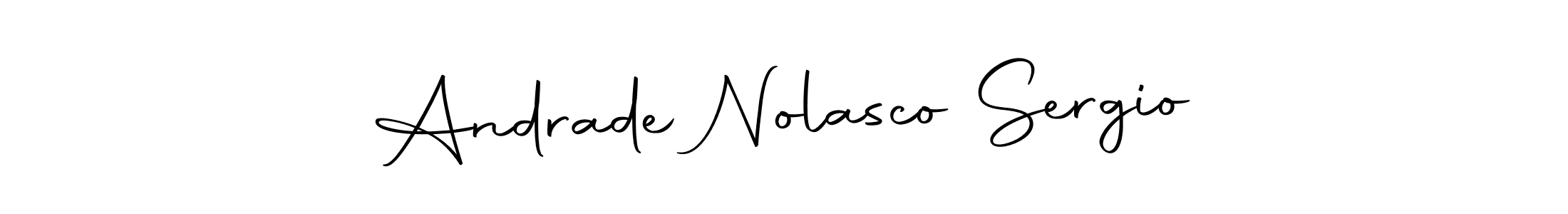 Autography-DOLnW is a professional signature style that is perfect for those who want to add a touch of class to their signature. It is also a great choice for those who want to make their signature more unique. Get Andrade Nolasco Sergio name to fancy signature for free. Andrade Nolasco Sergio signature style 10 images and pictures png