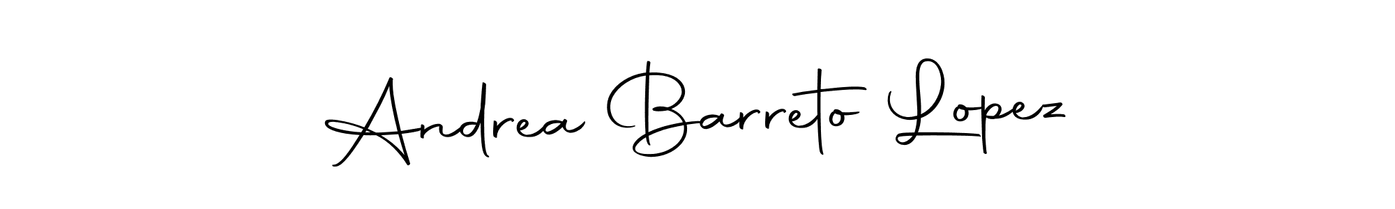 How to make Andrea Barreto Lopez name signature. Use Autography-DOLnW style for creating short signs online. This is the latest handwritten sign. Andrea Barreto Lopez signature style 10 images and pictures png