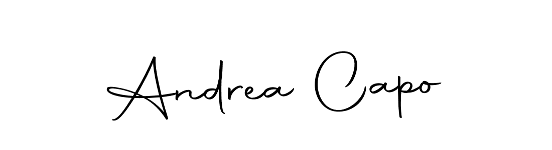 Make a beautiful signature design for name Andrea Capo. Use this online signature maker to create a handwritten signature for free. Andrea Capo signature style 10 images and pictures png