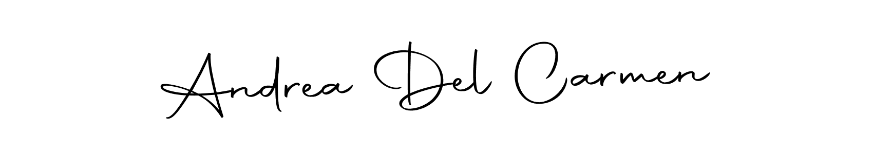 Make a beautiful signature design for name Andrea Del Carmen. Use this online signature maker to create a handwritten signature for free. Andrea Del Carmen signature style 10 images and pictures png