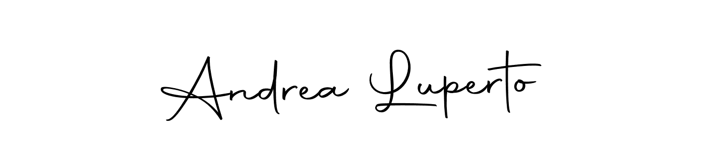 Use a signature maker to create a handwritten signature online. With this signature software, you can design (Autography-DOLnW) your own signature for name Andrea Luperto. Andrea Luperto signature style 10 images and pictures png