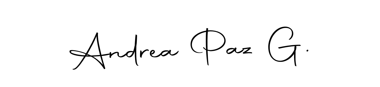 Make a beautiful signature design for name Andrea Paz G.. Use this online signature maker to create a handwritten signature for free. Andrea Paz G. signature style 10 images and pictures png