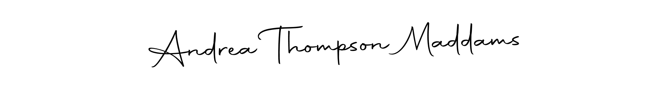 Check out images of Autograph of Andrea Thompson Maddams name. Actor Andrea Thompson Maddams Signature Style. Autography-DOLnW is a professional sign style online. Andrea Thompson Maddams signature style 10 images and pictures png