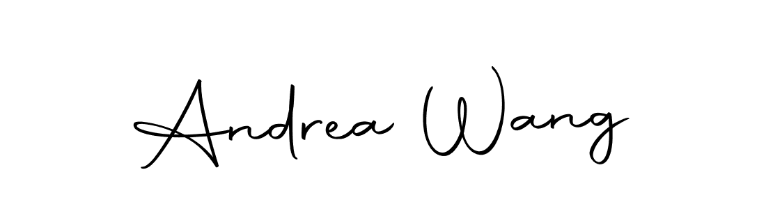 How to make Andrea Wang name signature. Use Autography-DOLnW style for creating short signs online. This is the latest handwritten sign. Andrea Wang signature style 10 images and pictures png