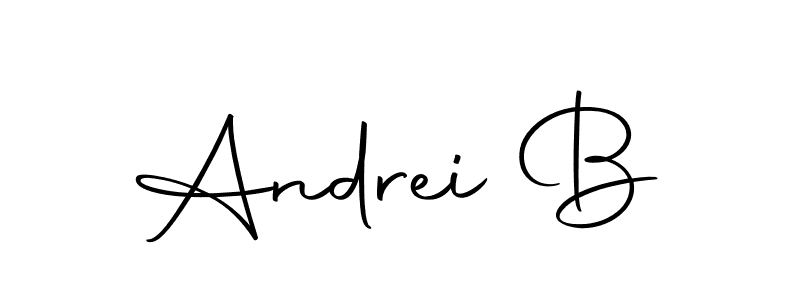 You can use this online signature creator to create a handwritten signature for the name Andrei B. This is the best online autograph maker. Andrei B signature style 10 images and pictures png