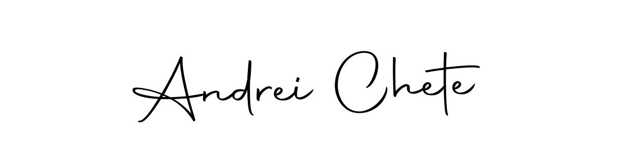 Make a beautiful signature design for name Andrei Chete. Use this online signature maker to create a handwritten signature for free. Andrei Chete signature style 10 images and pictures png