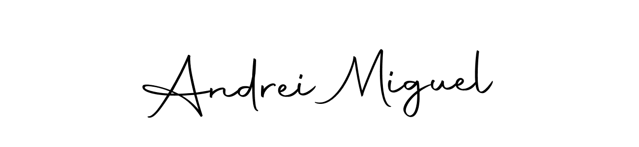 Similarly Autography-DOLnW is the best handwritten signature design. Signature creator online .You can use it as an online autograph creator for name Andrei Miguel. Andrei Miguel signature style 10 images and pictures png