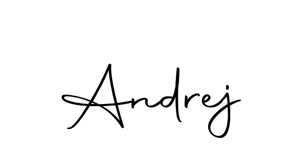 Create a beautiful signature design for name Andrej. With this signature (Autography-DOLnW) fonts, you can make a handwritten signature for free. Andrej signature style 10 images and pictures png