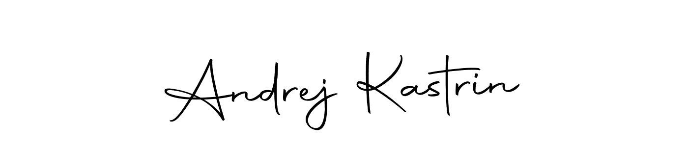 How to make Andrej Kastrin name signature. Use Autography-DOLnW style for creating short signs online. This is the latest handwritten sign. Andrej Kastrin signature style 10 images and pictures png