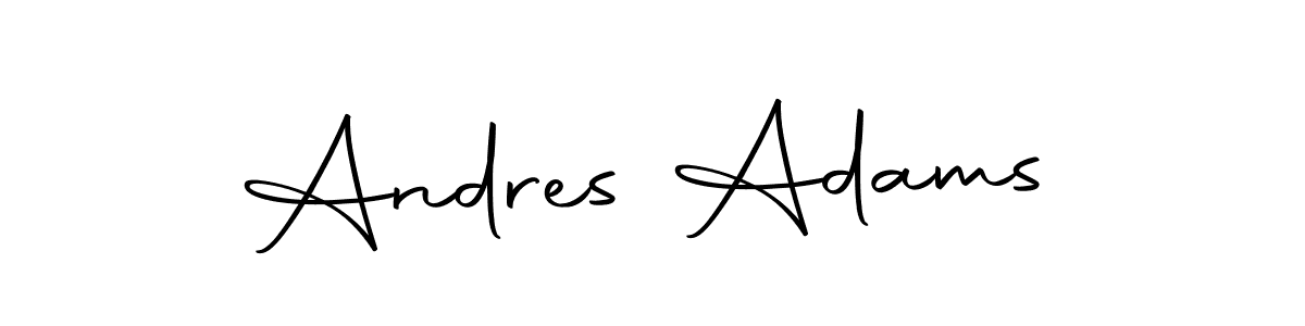 Andres Adams stylish signature style. Best Handwritten Sign (Autography-DOLnW) for my name. Handwritten Signature Collection Ideas for my name Andres Adams. Andres Adams signature style 10 images and pictures png