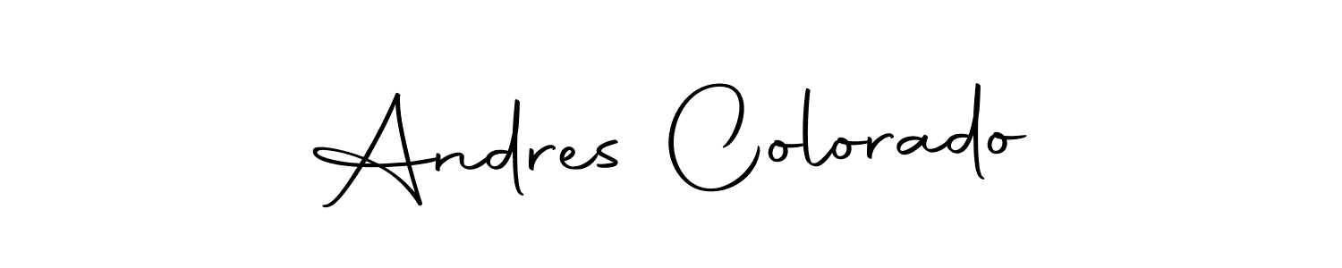 You can use this online signature creator to create a handwritten signature for the name Andres Colorado. This is the best online autograph maker. Andres Colorado signature style 10 images and pictures png