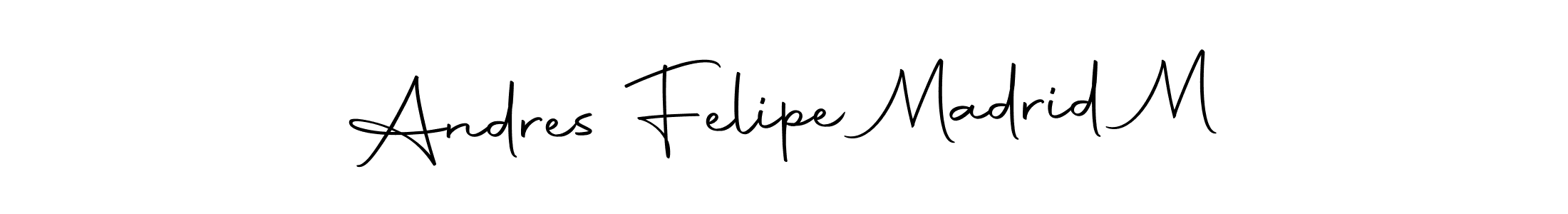 Andres Felipe Madrid M stylish signature style. Best Handwritten Sign (Autography-DOLnW) for my name. Handwritten Signature Collection Ideas for my name Andres Felipe Madrid M. Andres Felipe Madrid M signature style 10 images and pictures png
