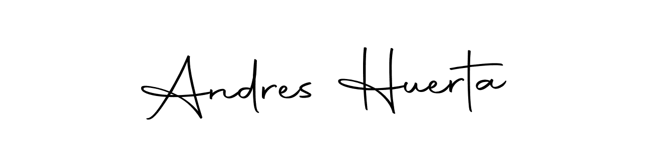How to make Andres Huerta name signature. Use Autography-DOLnW style for creating short signs online. This is the latest handwritten sign. Andres Huerta signature style 10 images and pictures png