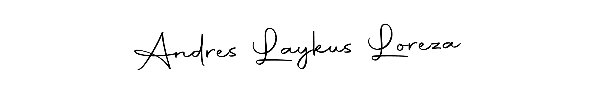 Andres Laykus Loreza stylish signature style. Best Handwritten Sign (Autography-DOLnW) for my name. Handwritten Signature Collection Ideas for my name Andres Laykus Loreza. Andres Laykus Loreza signature style 10 images and pictures png