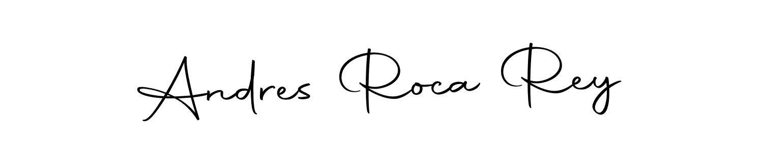 How to make Andres Roca Rey name signature. Use Autography-DOLnW style for creating short signs online. This is the latest handwritten sign. Andres Roca Rey signature style 10 images and pictures png